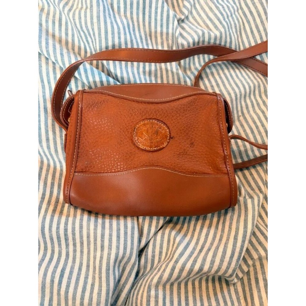 Vintage Brown Leather Crossbody Bag - Picture 1 of 4